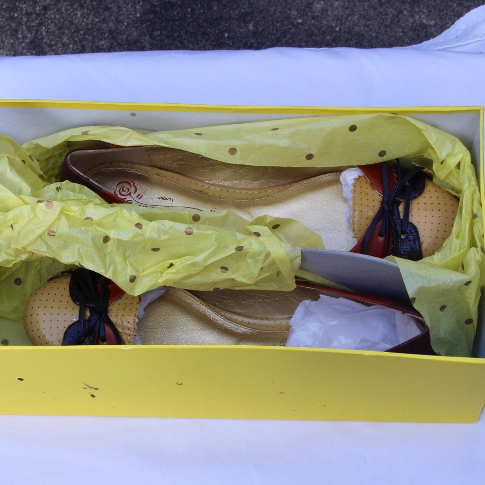 Poetic Licence London Adored Brown Flats/Mini Heeled Pumps (Size 6.5) - Picture 4 of 9
